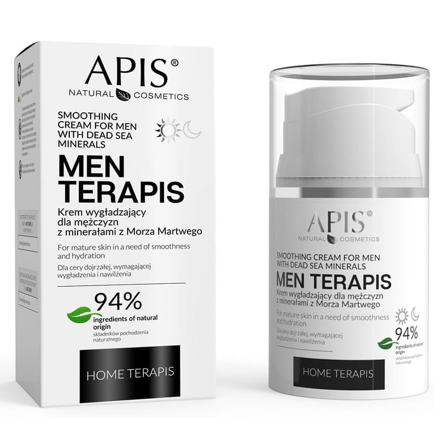 Apis Home Terapis Men's Smoothing Cream with Dead Sea Minerals 50ml Apis