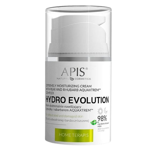 Apis Hydro Evolution Extremely Moisturising Cream with Pear and Rhubarb AquaxtremTM Formula 50ml Apis