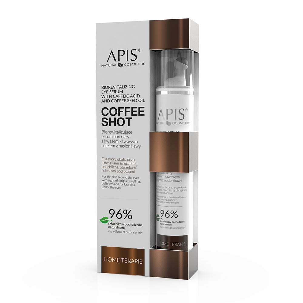 Apis Coffee Shot Biorevitalizing Eye Serum with Caffeic Acid and Coffee Seed Oil 10ml Apis