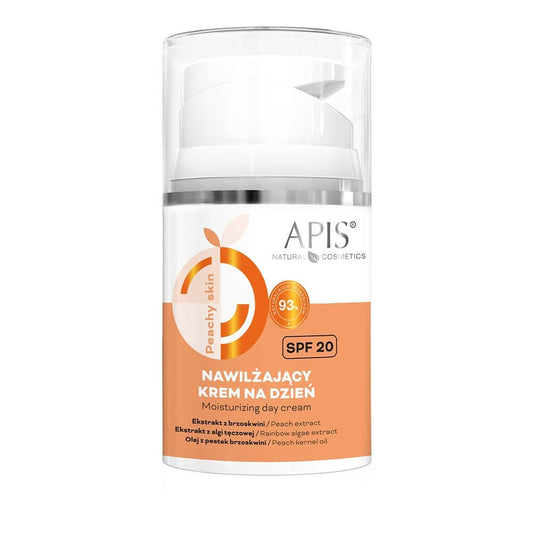 Apis Peachy Skin Moisturising SPF 20 Face Day Cream with Peach Extract 50ml Apis