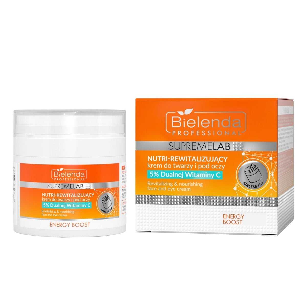 Bielenda Professional Supremelab Energy Boost Nutri-Revitalizing Face and Eye Cream with 5% Double Vitamin C 40ml Bielenda Professional