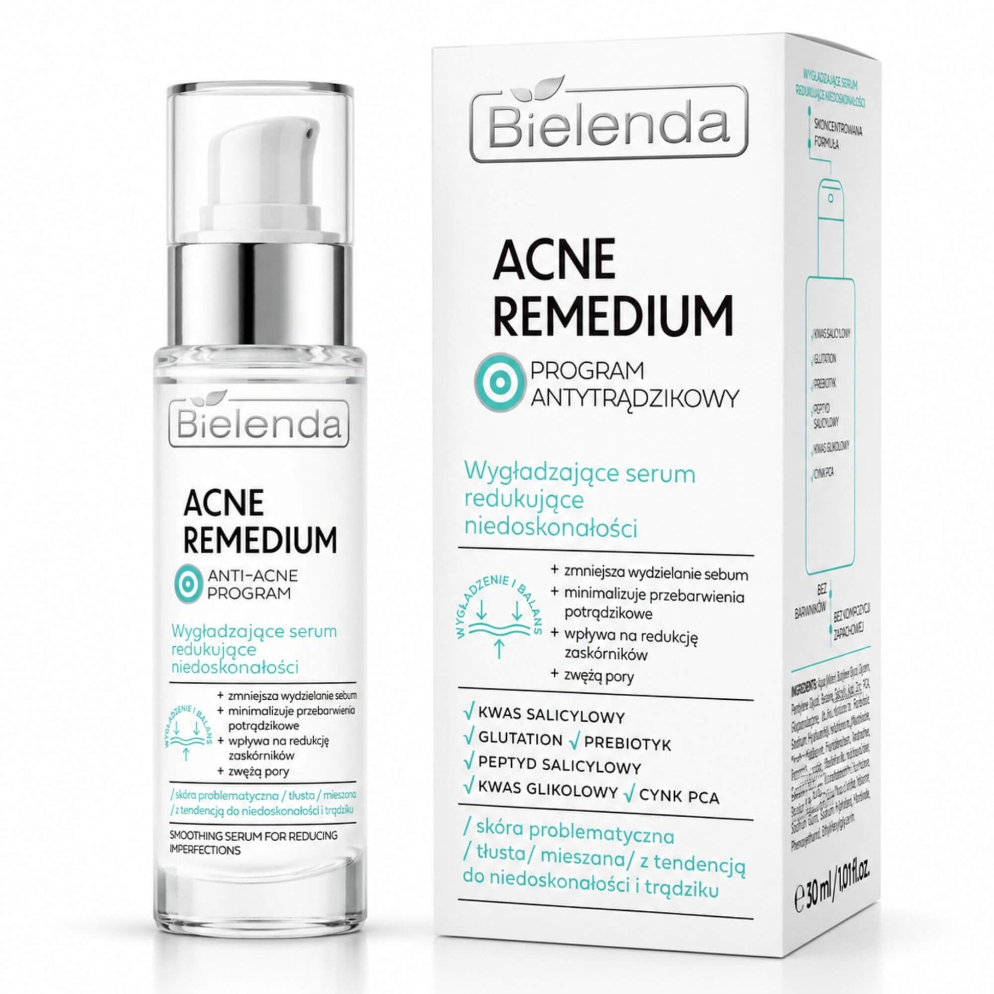 Bielenda Acne Remedium Smoothing Serum for Reducing Imperfections 30ml Bielenda