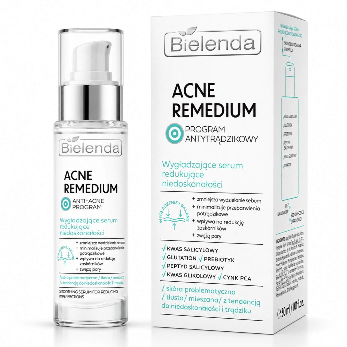 Bielenda Acne Remedium Smoothing Serum for Reducing Imperfections 30ml Bielenda