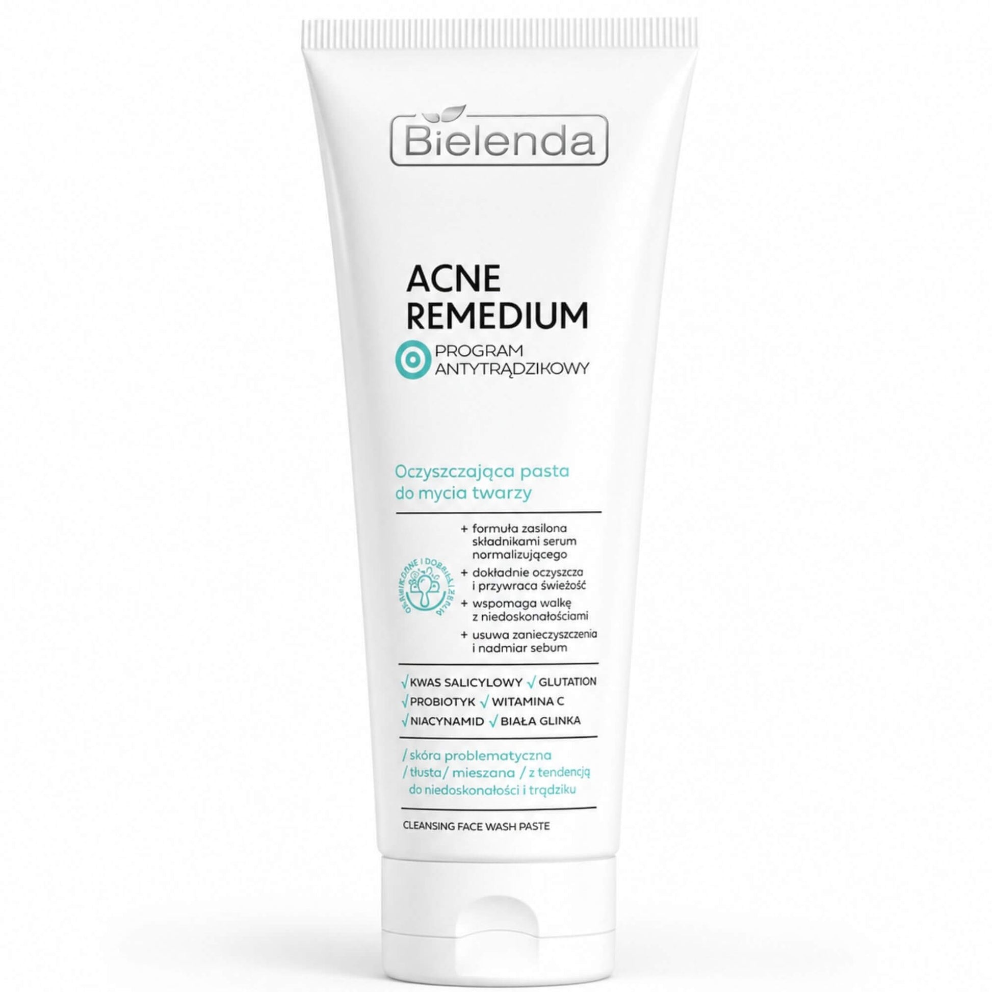Bielenda Acne Remedium Cleansing Face Wash Past 130g Bielenda