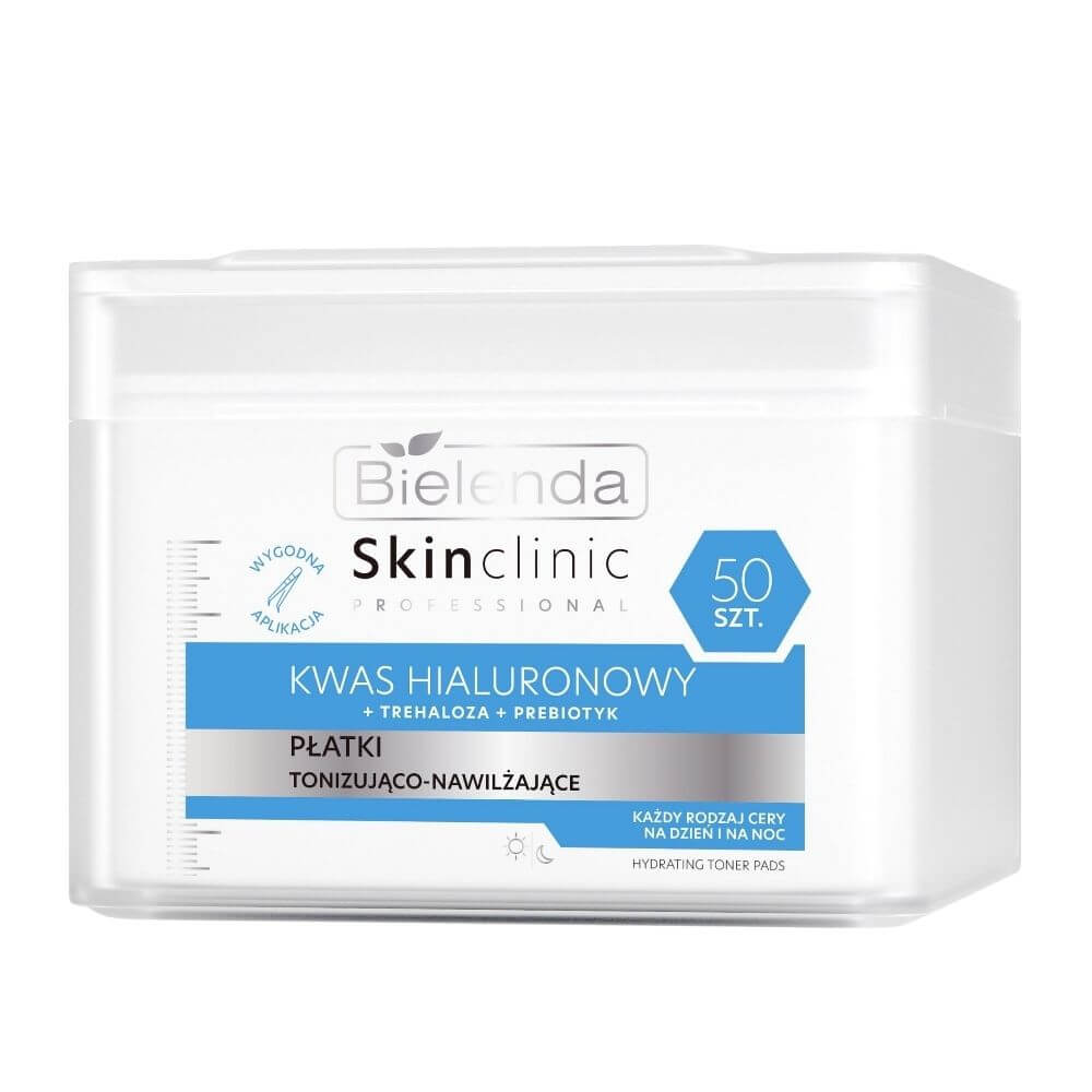 Bielenda Skin Clinic Professional Hyaluronic Acid Toning & Moisturising Pads 50pcs Bielenda