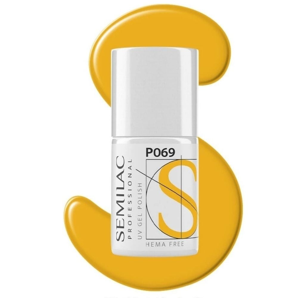 Semilac Professional UV/LED Soak Off Hybrid Nail Gel Polish - P069 Sahara Sun 7ml/Expiry-31/08/2026 Semilac