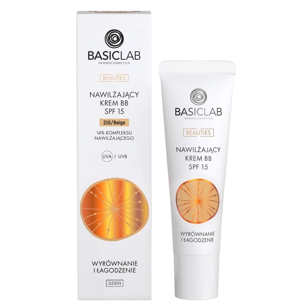BasicLab Dermocosmetics Moisturising BB Cream SPF 15 – Even Tone & Soothe 210 Beige 33ml BasicLab