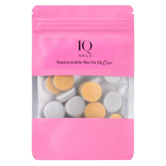 IQ Nails Sponge Pads for Nail Polishing  25mm  25 pcs IQ Nails