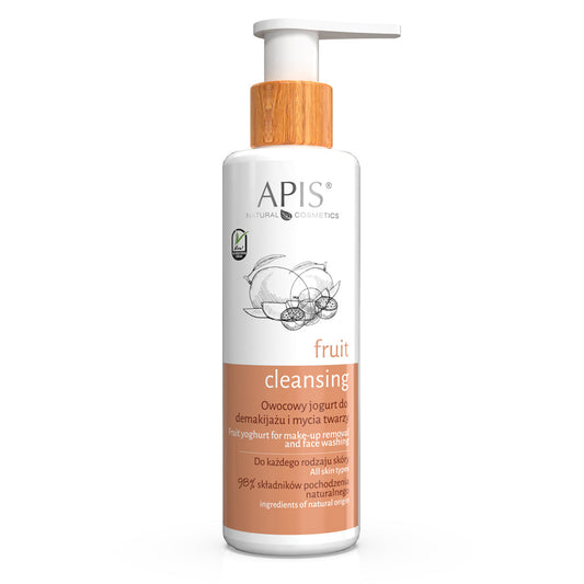Apis Fruit Cleansing Yoghurt for Makeup Removal and Face Wash 150ml Apis