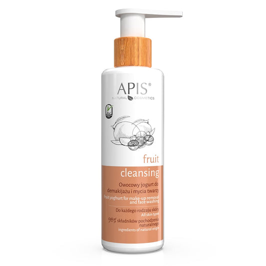 Apis Fruit Cleansing Yoghurt for Makeup Removal and Face Wash 150ml Apis