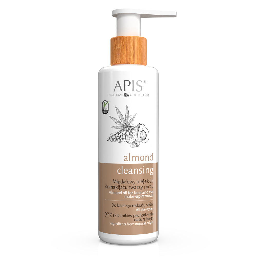 Apis Almond Cleansing Oil for Face and Eye Make up Removal 150ml Apis
