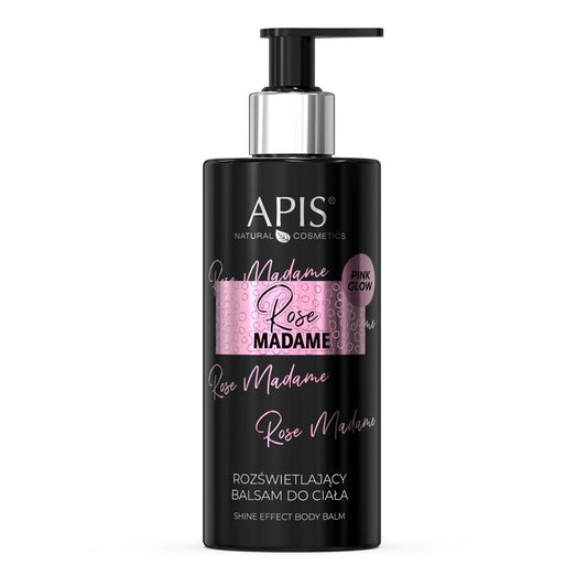Apis Rose Madame Shine Effect Body Balm with Pink Glow Effect 300ml Apis