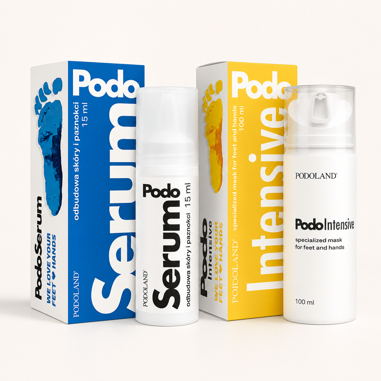 Holiday Nail & Foot Recovery Duo Bundle – Podoserum + Podointensive for Nails & Dry Feet DM one