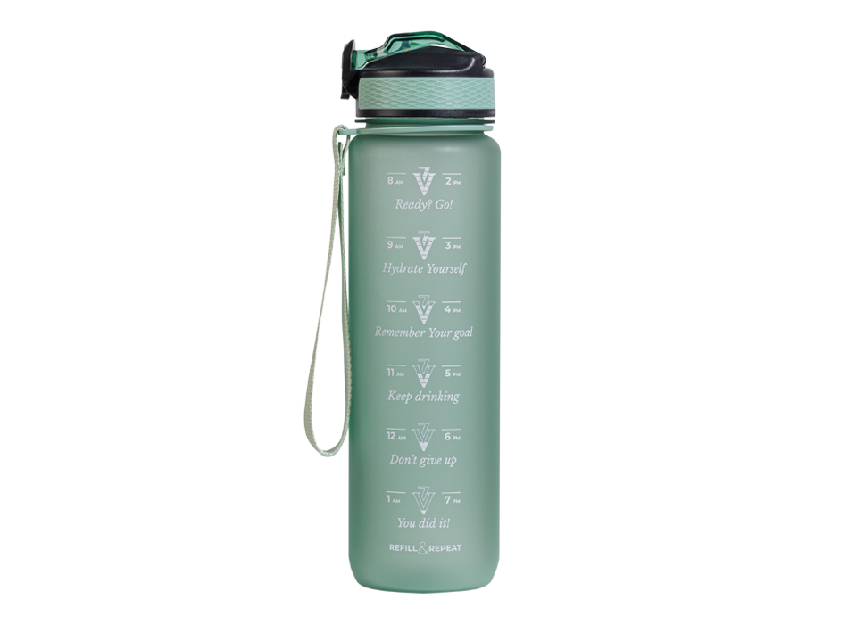 Victoria Vynn Water Bottle Green 1000ml www.design4nails.co.uk