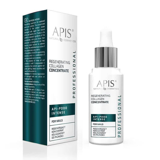 Apis Api-Podo Intense Regenerating Collagen Concentrate For Nails With 85% Regenerating Complex 30ml Apis