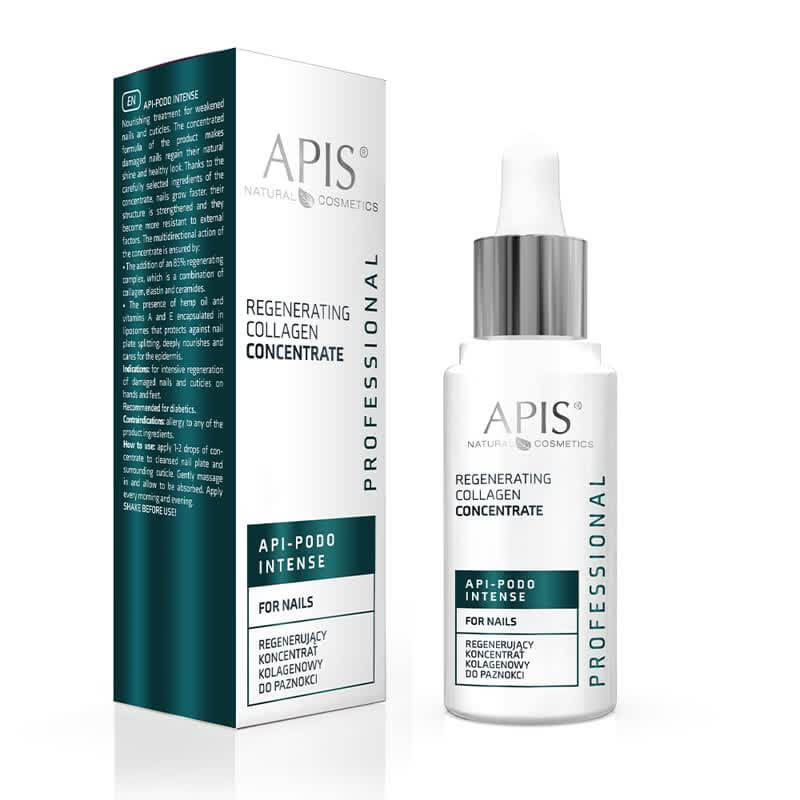 Apis Api-Podo Intense Regenerating Collagen Concentrate For Nails With 85% Regenerating Complex 30ml Apis