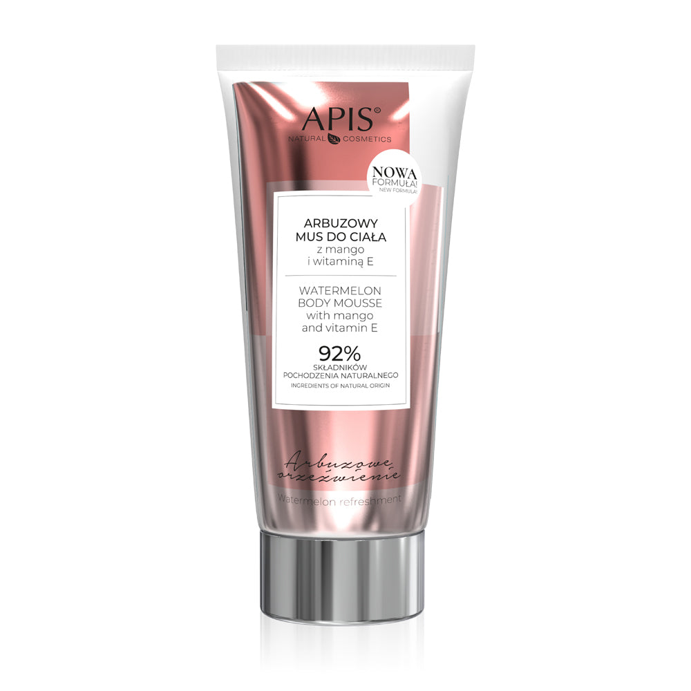 Apis Watermelon Body Mousse with Mango and Vitamin E 200ml Apis