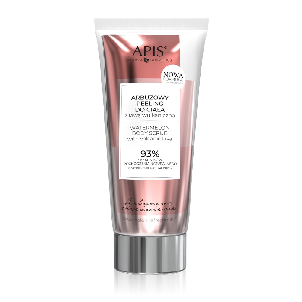Apis Watermelon Body Scrub with Volcanic Lava 93% Natural Ingredients 200ml Apis