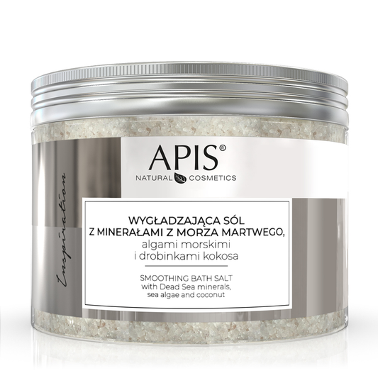 Apis Inspiration Smoothing Bath Salt with Dead Sea Minerals Sea Algae and Coconut 650g Apis