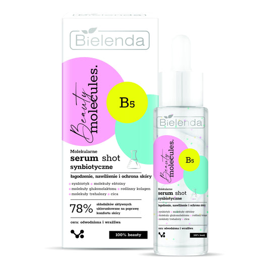 Bielenda Beauty Molecules Molecular Synbiotic Serum Shot for Dehydrated and Sensitive Skin 30g/Expiry-30/08/2026 Bielenda