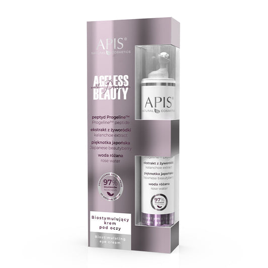 Apis Ageless Beauty Anti-Ageing Bio-Stimulating Eye Cream with Progeline Peptide 10ml Apis