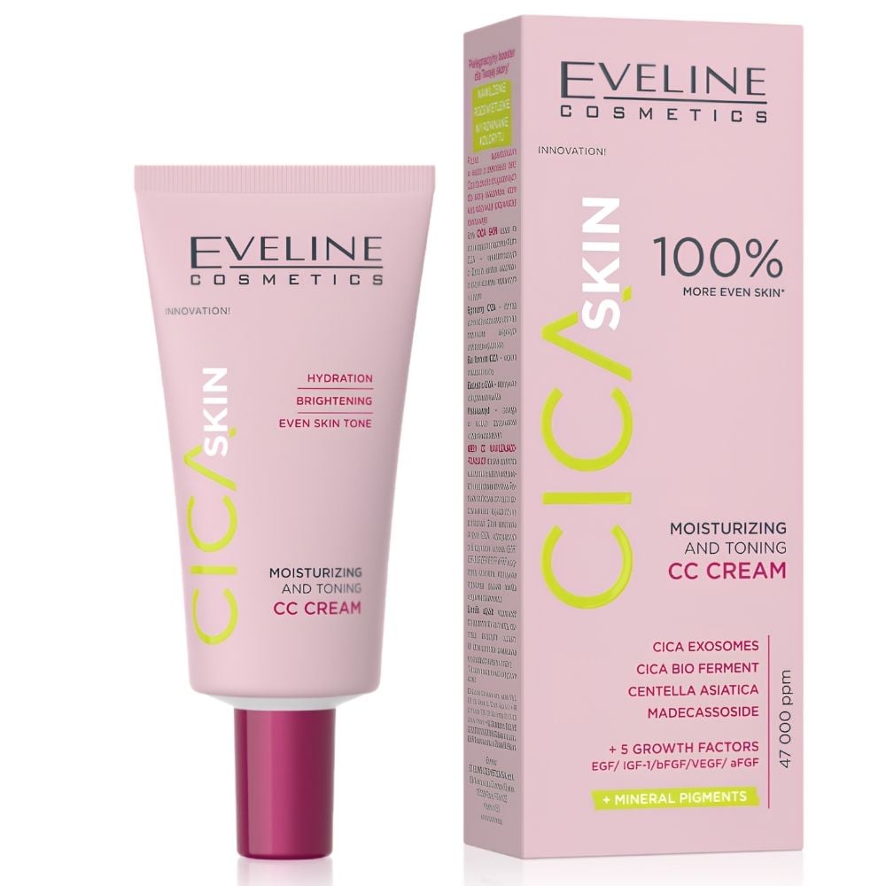 Eveline Cosmetics Cica Skin Moisturizing and Toning CC Cream 30ml Eveline