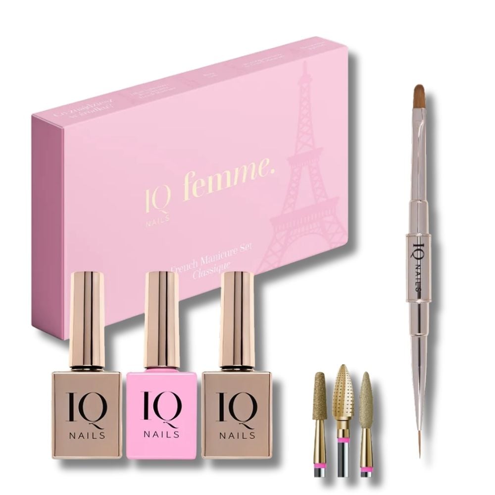IQ Nails Classique Nail French Manicure Set  / Expiry-30/09/2026 IQ Nails
