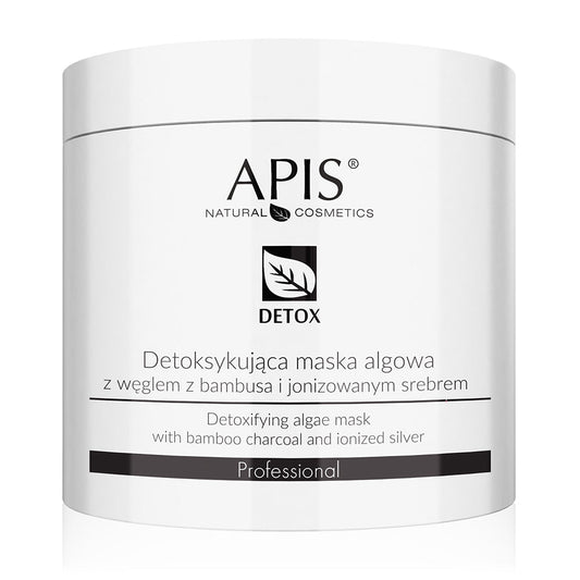 Apis Professional Detoxifying Algae Mask with Bamboo Charcoal and Ionised Silver 200g Apis