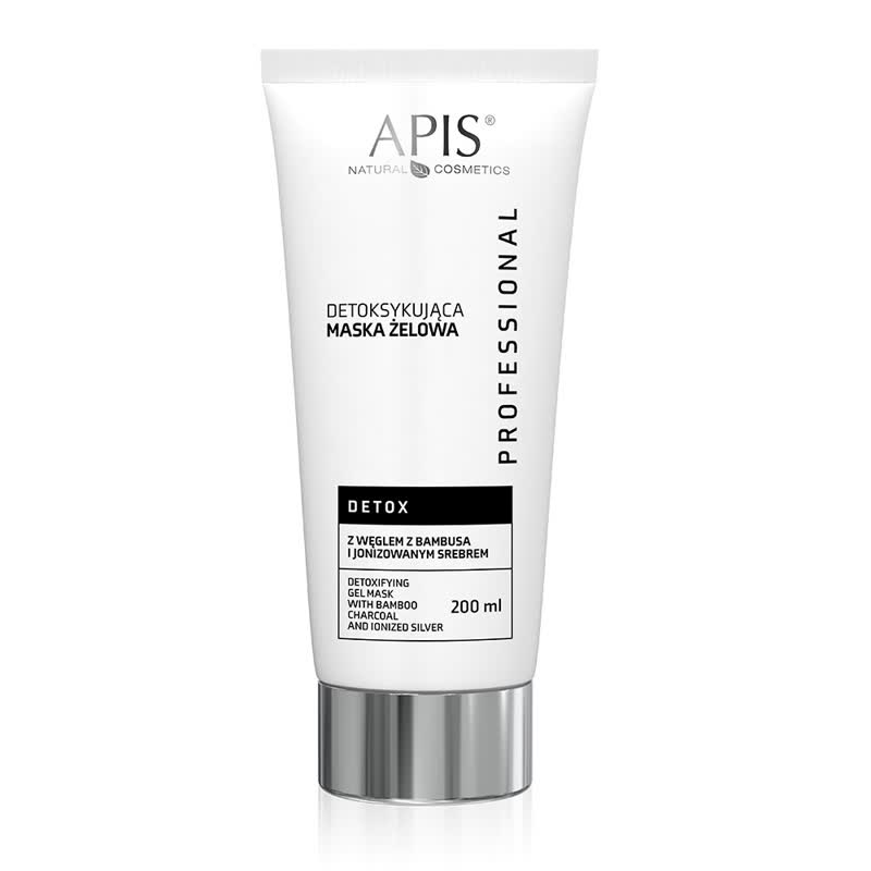 Apis Professional Detoxifying Gel Mask with Bamboo Charcoal and Ionised Silver 200ml Apis