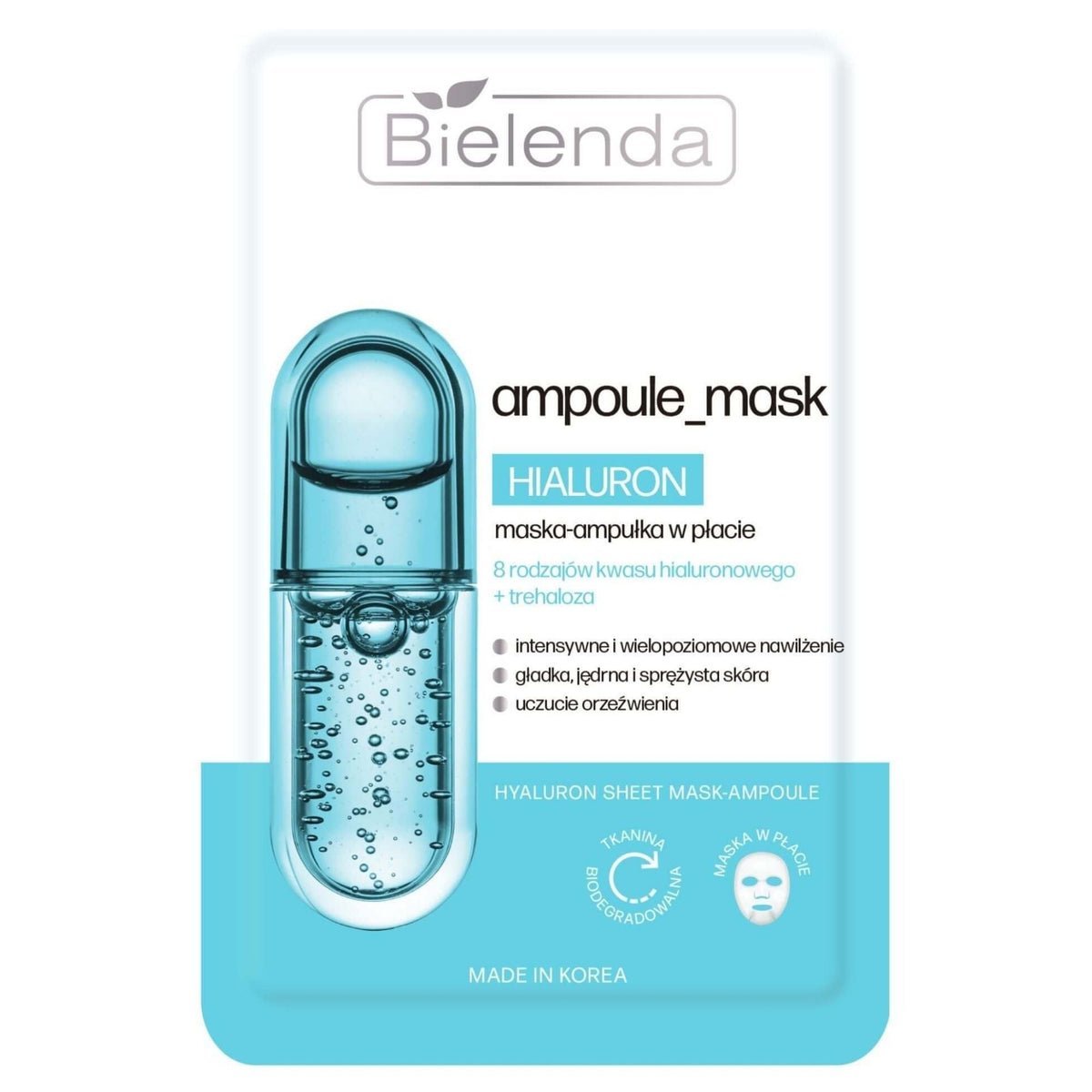 Bielenda Ampoule Mask  Hyaluron Sheet Mask 1pc Bielenda