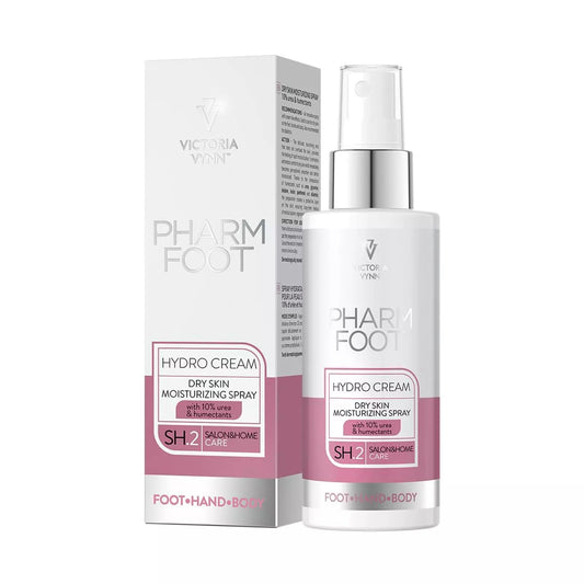 Pharm Foot HYDRO CREAM 150 ml DRY SKIN MOISTURIZING SPRAY 10% urea & humectants www.design4nails.co.uk