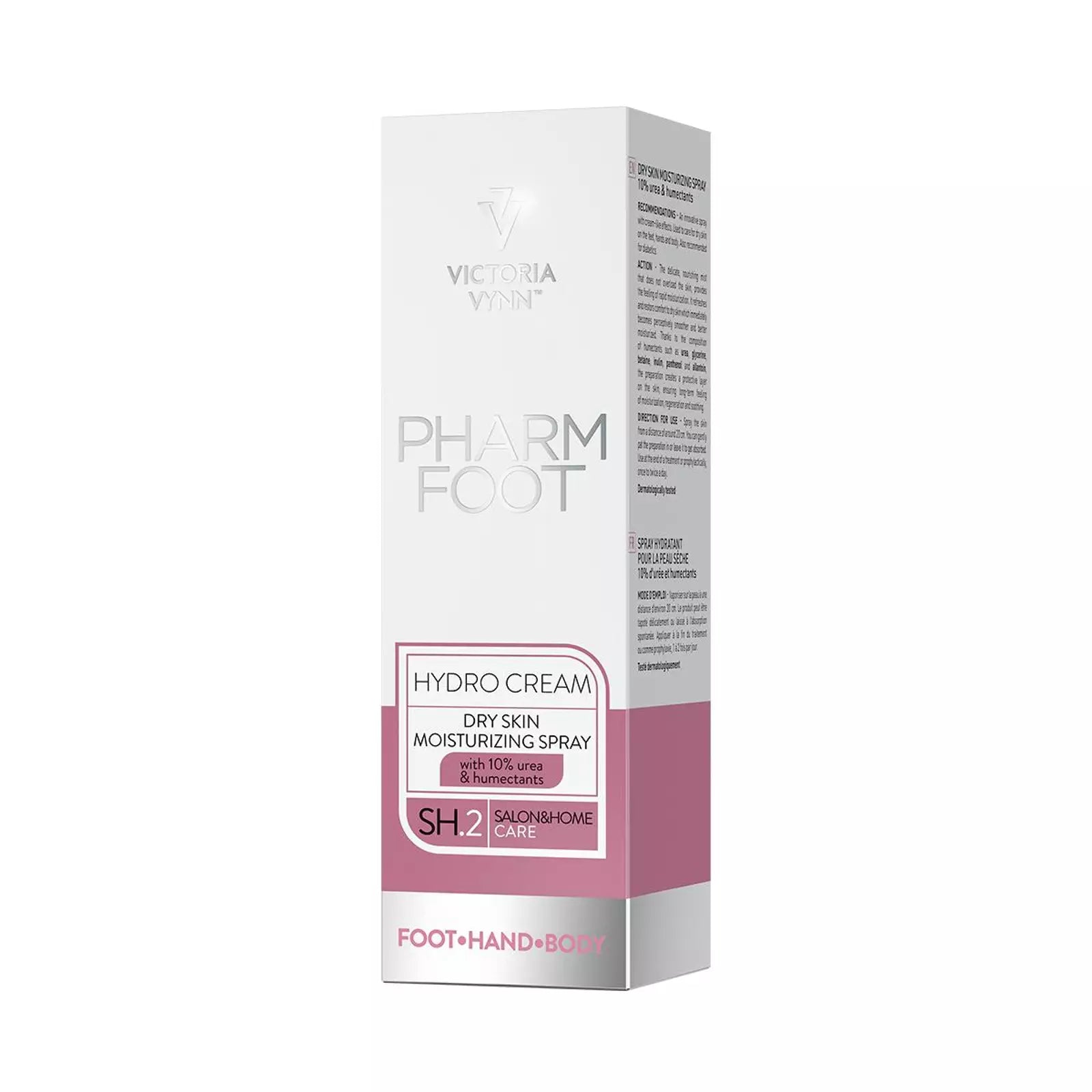 Pharm Foot HYDRO CREAM 150 ml DRY SKIN MOISTURIZING SPRAY 10% urea & humectants www.design4nails.co.uk