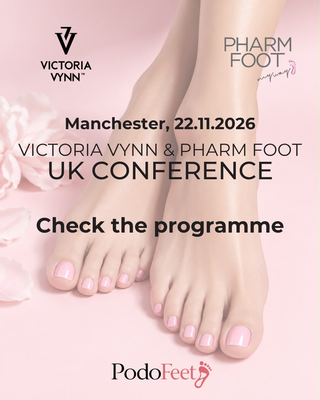 Victoria Vynn and Pharmfoot Conference ticket DM one