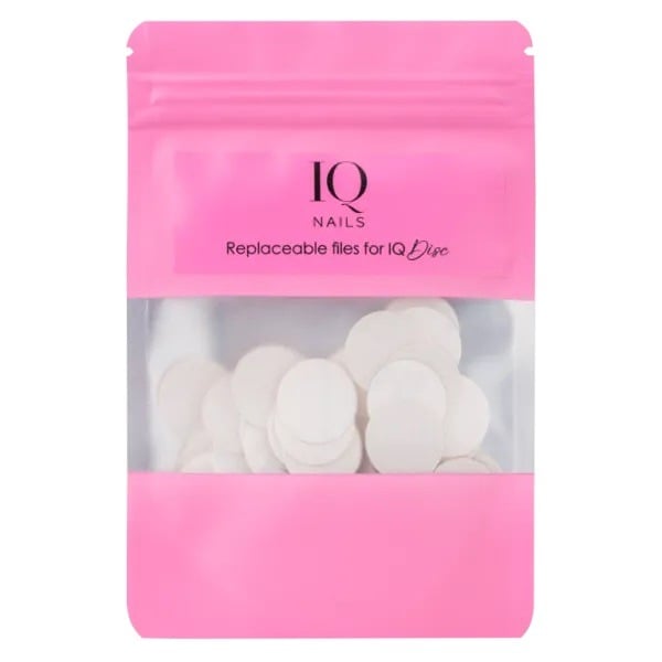 IQ Nails Replaceable Abrasive 20 mm Discs Grit 100 for Pedicure 50pcs IQ Nails