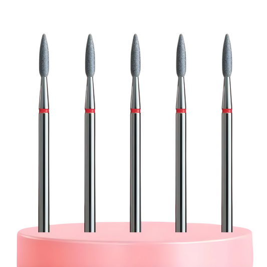 IQ Nails Professional Cuticle Care Diamond Drill Bits Smooth Fine Flame 5pcs IQ Nails