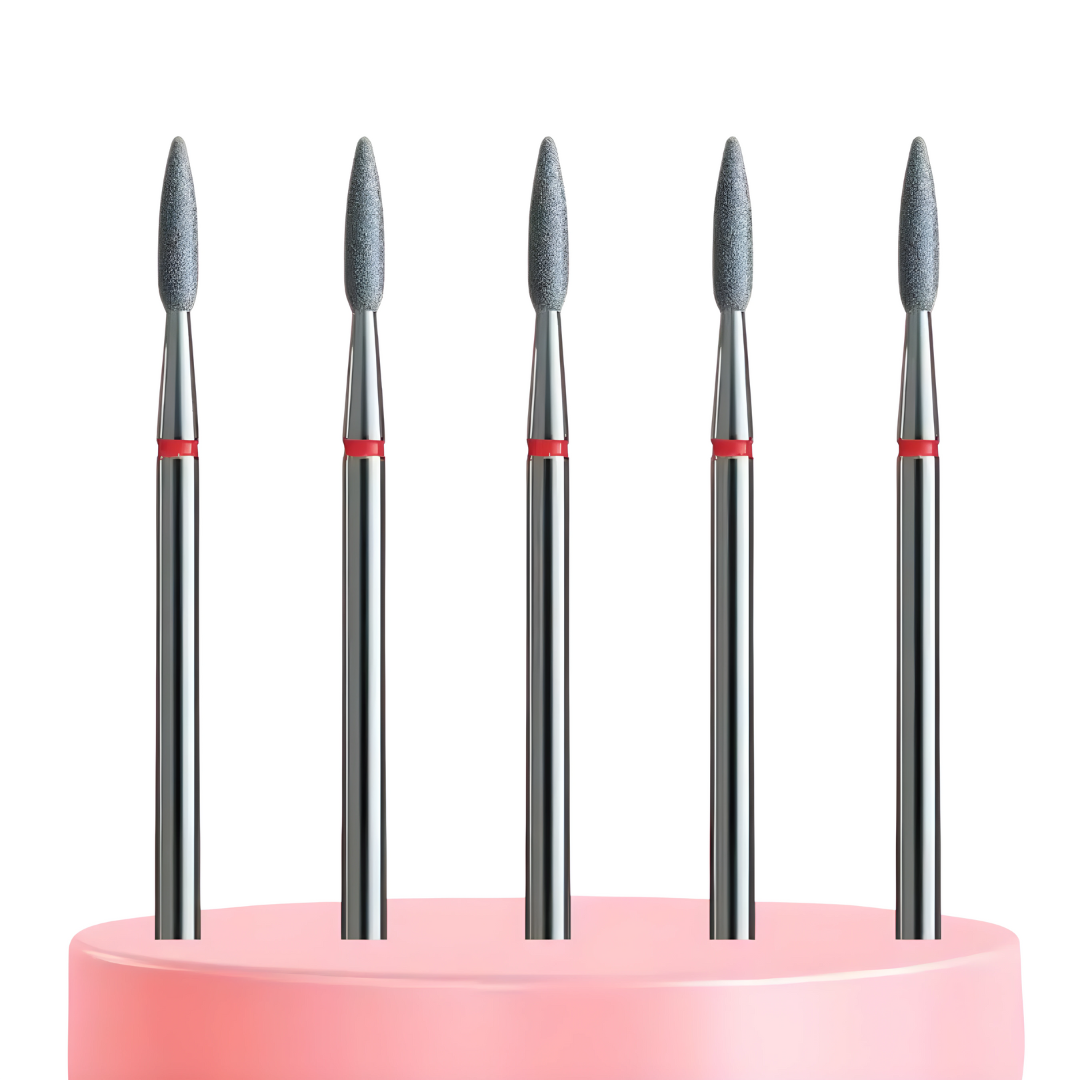 IQ Nails Professional Cuticle Care Diamond Drill Bits Smooth Fine Flame 5pcs IQ Nails