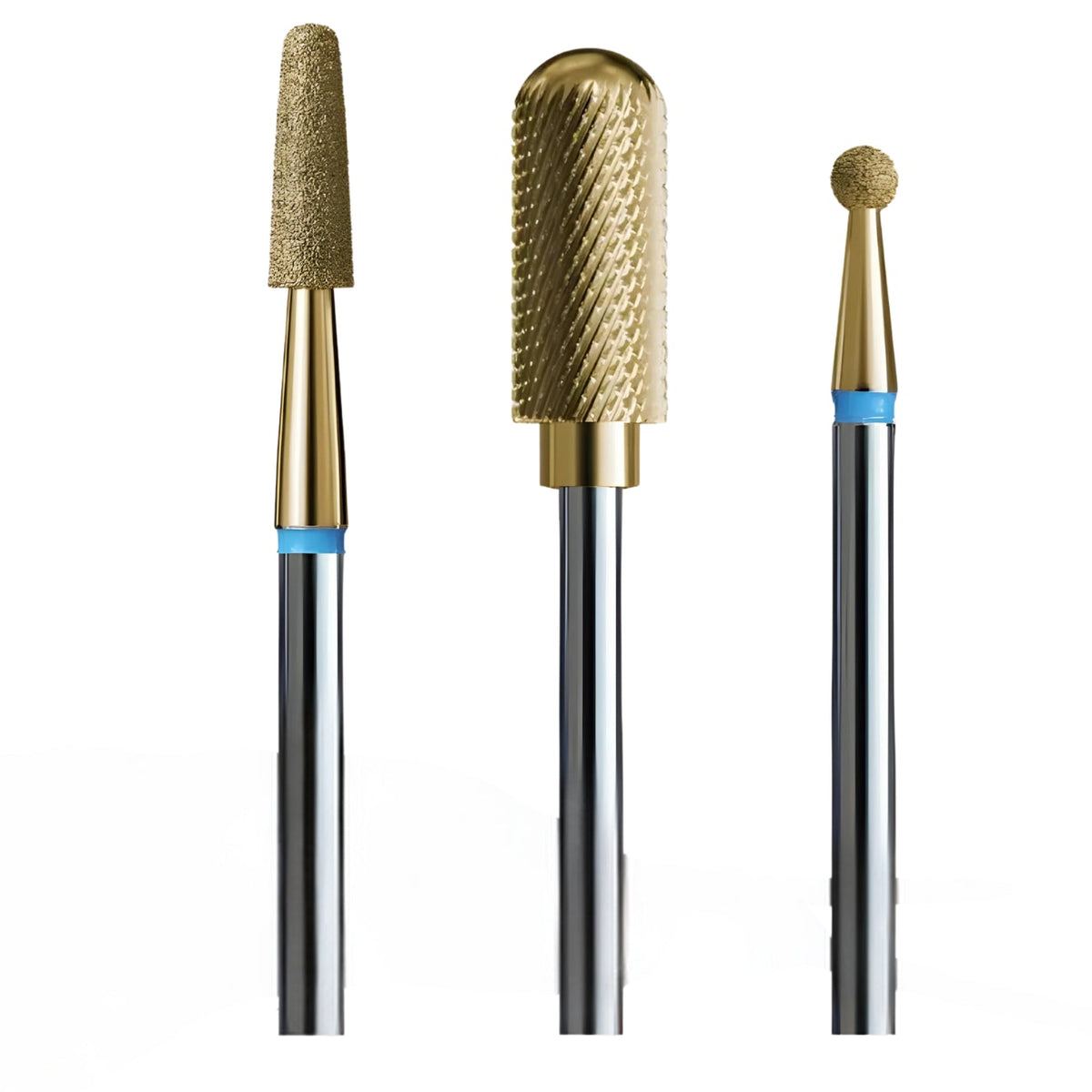 IQ Nails Home Spa Gold Drill Bits 3pcs IQ Nails