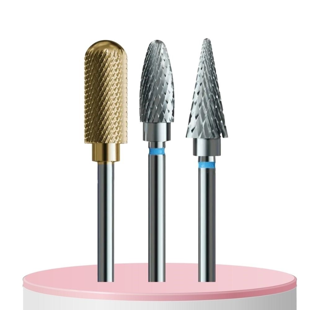 IQ Nails  versatile Carbide and Diamond Nail Drill Bits  for Manicure and Pedicure 3 pcs IQ Nails