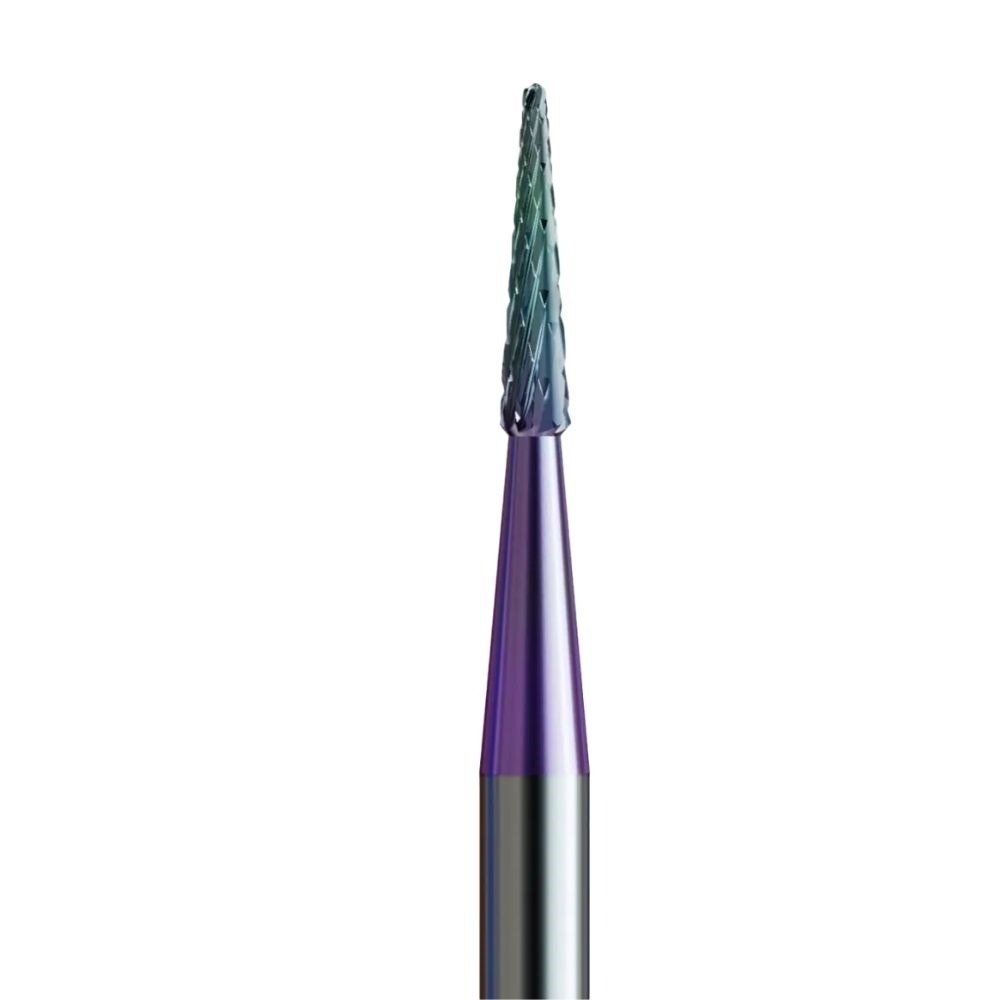 IQ Nails Cuticle Tungsten Carbide Nail Drill Bit Cone with Rounded Tip Cross Cut 1.6mm KMN-198XS HP.016 IQ Nails