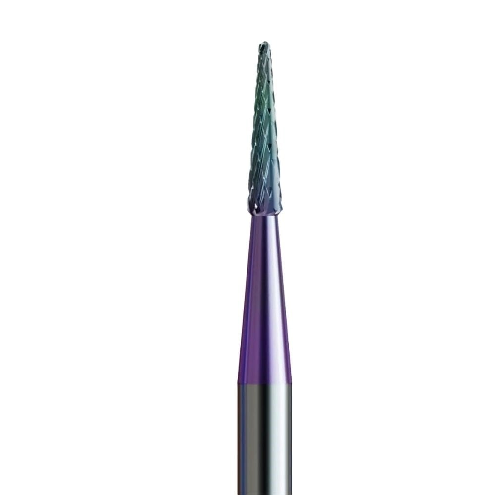 IQ Nails Cuticle Tungsten Carbide Nail Drill Bit Cone with Rounded Tip Cross Cut 1.6mm KMN-198XS HP.016 IQ Nails