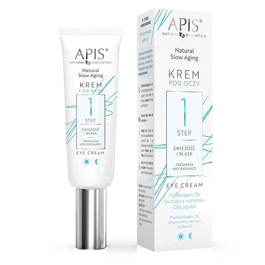 Apis Natural Slow Aging Step 1 Freshness and Radiance Eye Cream 15ml Apis