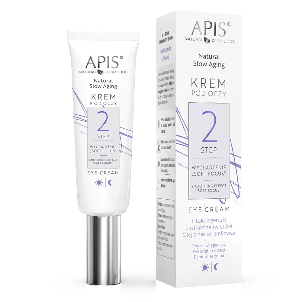 Apis Natural Slow Aging Step 2 Smoothing Effect Soft Focus Eye Cream 15ml Apis