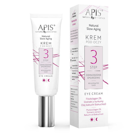 Apis Natural Slow Aging Step 3 Rejuvenated Gaze Eye Cream 15ml Apis