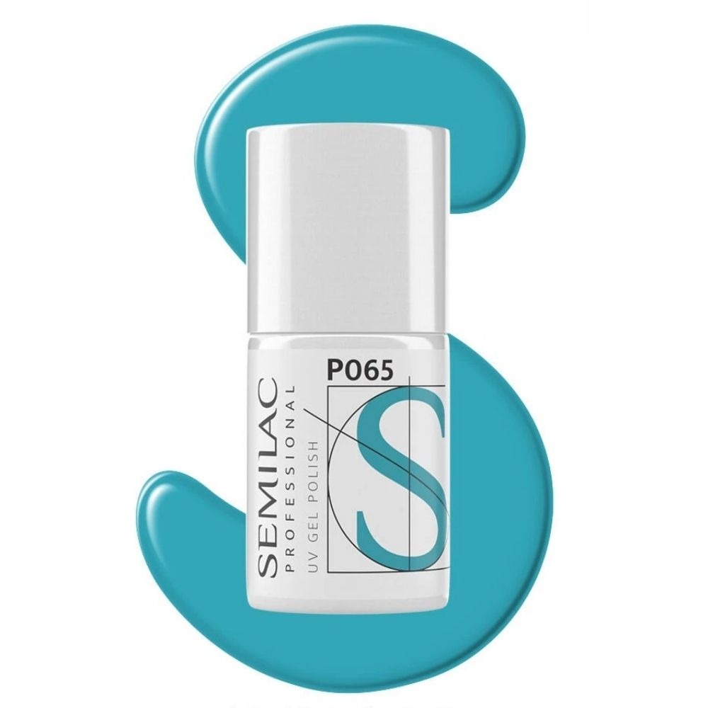 Semilac Professional UV/LED Soak Off Hybrid Nail Gel Polish - P065 Marine Blue 7ml/Expiry-31/07/2026 Semilac