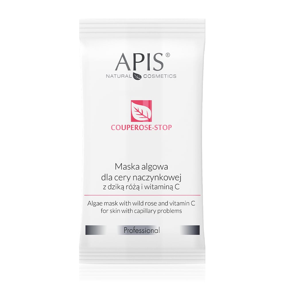Apis Professional Couperose Stop Wild Rose and Vitamin C Algae Mask for Capillary Skin 20g Apis