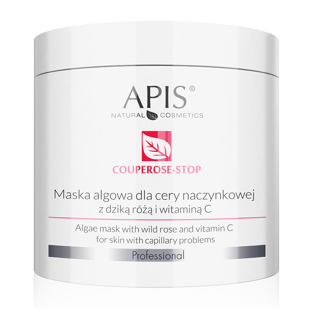 Apis Professional Couperose Stop Wild Rose and Vitamin C Algae Mask for Capillary Skin 200g Apis