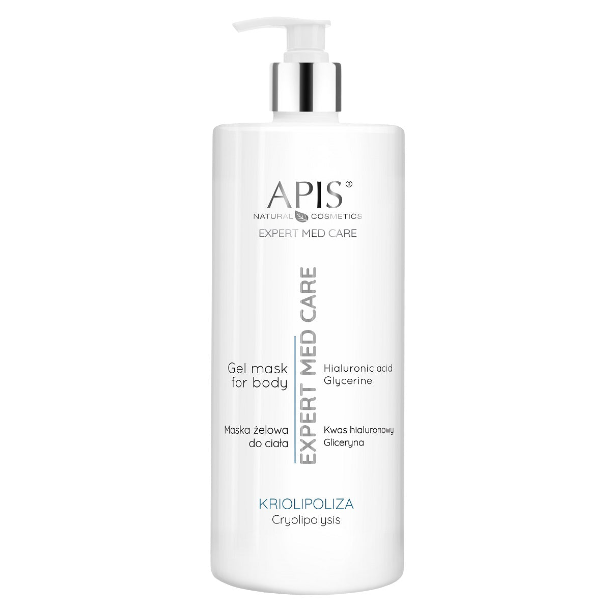 Apis Expert Med Care Gel Body Mask for Cryolipolisys with Hyaluronic Acid and Glycerin 1000ml/Expiry-07/05/2026 Apis