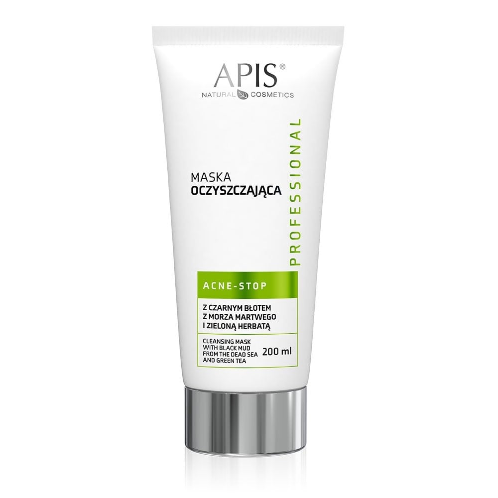 Apis Professional Acne Stop Cleansing Mask with Green Tea and Dead Sea Black Mud 200ml Apis