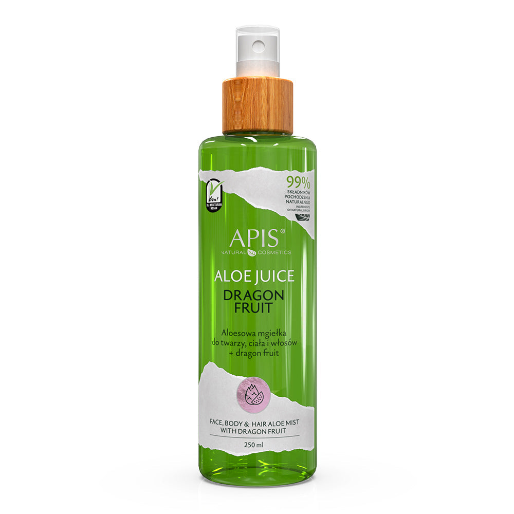 Apis Aloe Juice Dragon Fruit Face Body and Hair Mist 250ml Apis