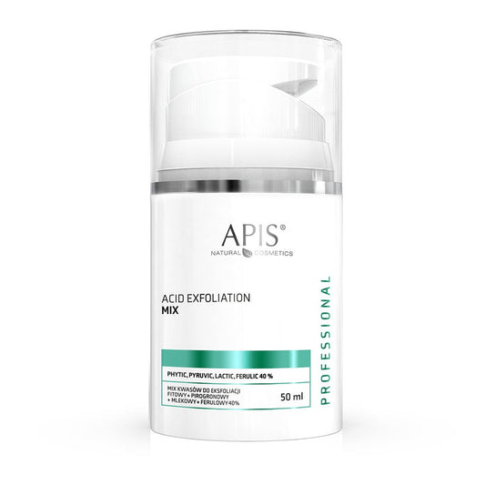 Apis Professional 40% Acid Exfoliation Mix Phytic Ferulic Lactic Pyruvic Acid 50ml Apis